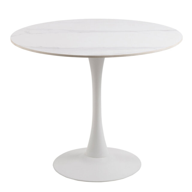 Gurenich Round Metal Base Dining Table