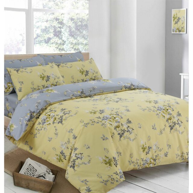 Montevia Cotton Blend Floral Duvet Cover Set with Pillowcases Included