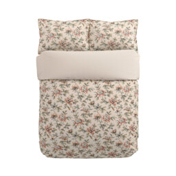 Peony Blossom Cotton Floral Duvet Cover Set with Pillowcases Included