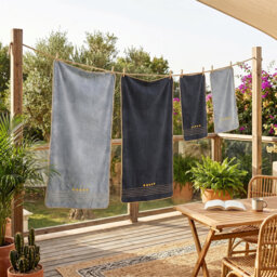4-Pack Polyester Hand Towel And Bath Towel Set