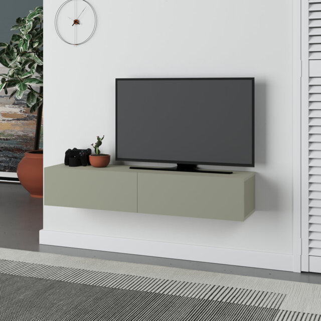 Bowning Wall-Mounted TV Stand for TVs Up to 42 Inches Stylish and Functional Entertainment Unit