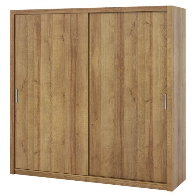 Frazierii 2 Door Solid Wood Wardrobe