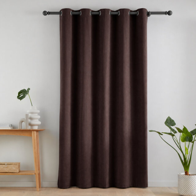 Super Thermal Blackout Matt Velour Eyelet Door Panel