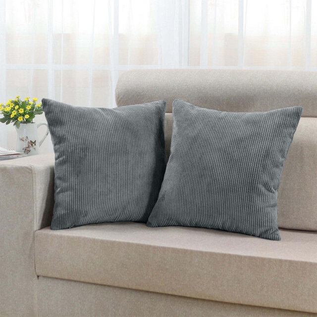 Square Pattern Cushion Cover-(Pack of 2)