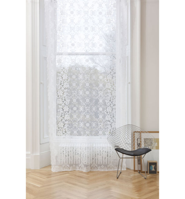 Coti Cotton Blend Sheer Curtain Single Panel