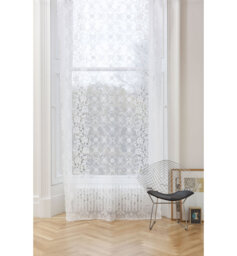Coti Cotton Blend Sheer Curtain Single Panel