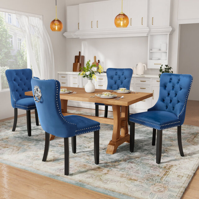 Modern Velvet Dining Chairs Dining Room Chairs Set of 4