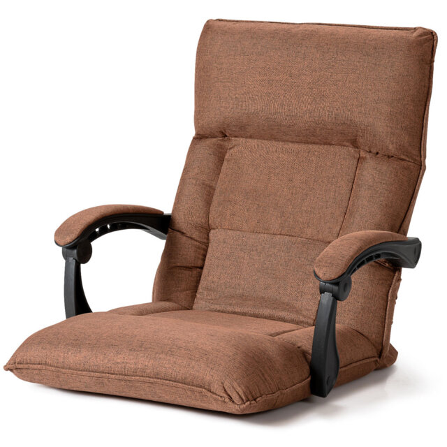 Isabelle & Max Caceres Reclining Floor Game Chair in Grey