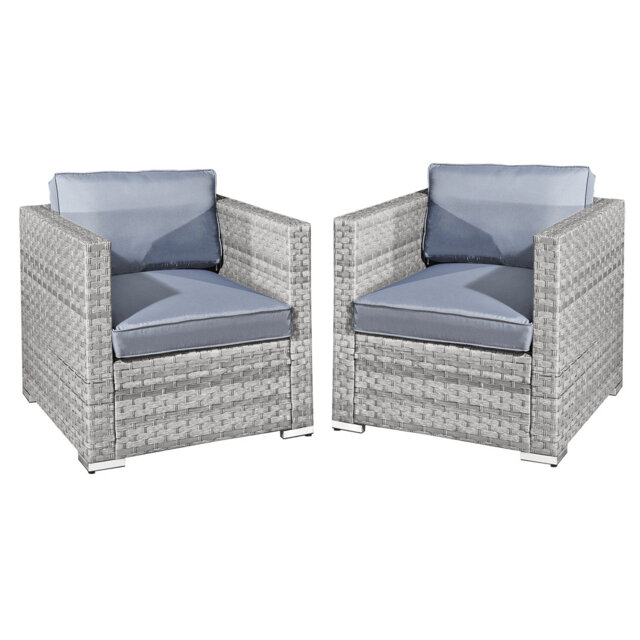 Malta Rattan 2 Seat Twin Chair Set