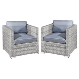 Malta Rattan 2 Seat Twin Chair Set