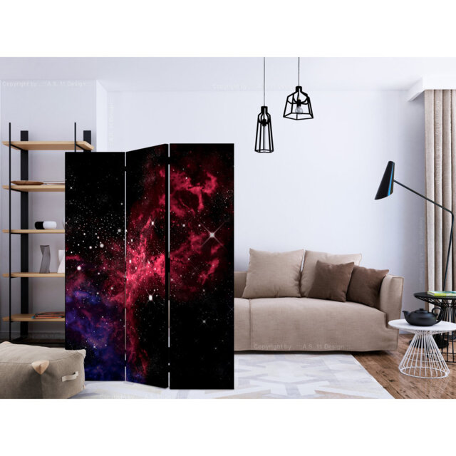 135cm W x 172cm H 3 - Panel One Sided Room Divider Folding Room Divider