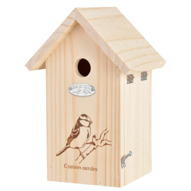 Bird House Blue Tit Silhouette Fsc 100%