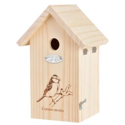 Bird House Blue Tit Silhouette Fsc 100%