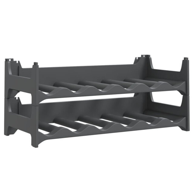 Borchert 12 Bottle Tabletop Wine Bottle Rack in Anthracite