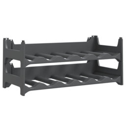 Borchert 12 Bottle Tabletop Wine Bottle Rack in Anthracite