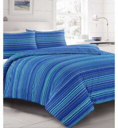 Hoyt Cotton Blend, Polyester Striped Duvet Cover Set with Pillowcases Included