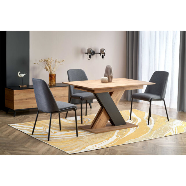 130cm Solid Oak Pedestal Dining Table