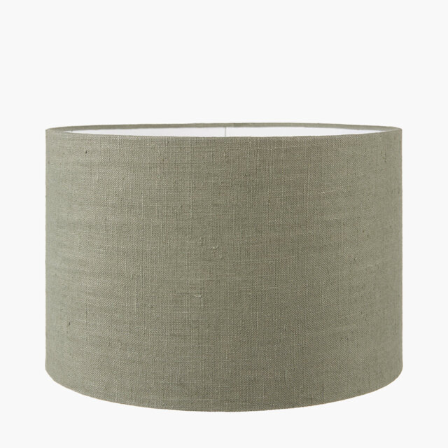 Hinderich Linen Drum Lamp Shade ( Uno )
