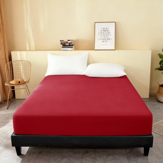 Super Soft Microfiber Fitted Sheet – 25cm Deep Pocket, Brushed Finish