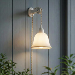 White Frosted Glass Lamp Shade 15cm – E27 Easy Fit Replacement Pendant Ceiling Light Shade, Modern Bell Glass Lampshade for Kitchen, Dining Room, Bedr