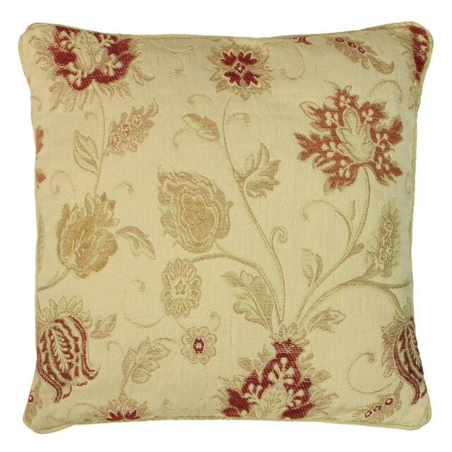 Zurich Feathers Floral Square Scatter Cushion Cushion With Filling