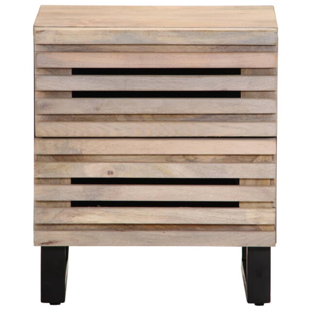 40cm W Steel Bedside Table