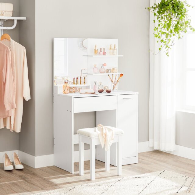 Dovewood Dressing Table with Mirror