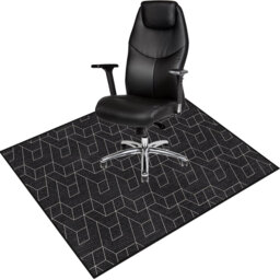 Non-Slip Office Chair Mat 120x90cm, Printed Floor Protector for Hard Floors, Easy to Clean