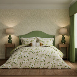 Poets Rose Cotton Duvet Cover Set S/B Linen