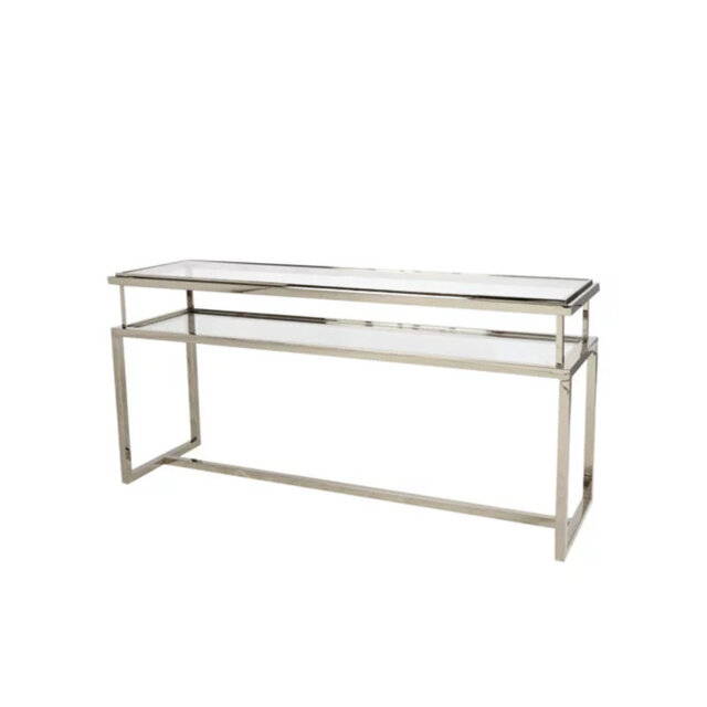Arvle 160cm Glass Top Console Table