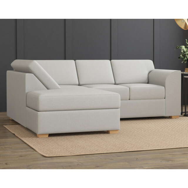 Modo L Shaped Sofa With Corner, Fixed Back