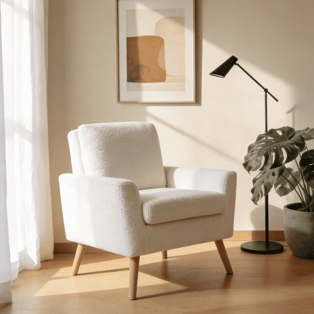 Elmick Upholstered Accent Armchair