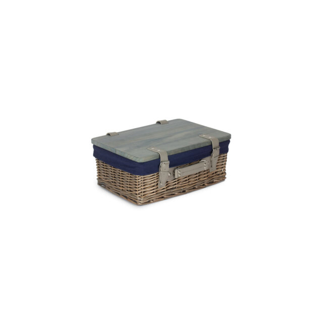 Wicker Gift or Storage Hamper with Lining