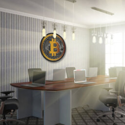 Cryptocurrency Bitcoin Metal Wall Décor