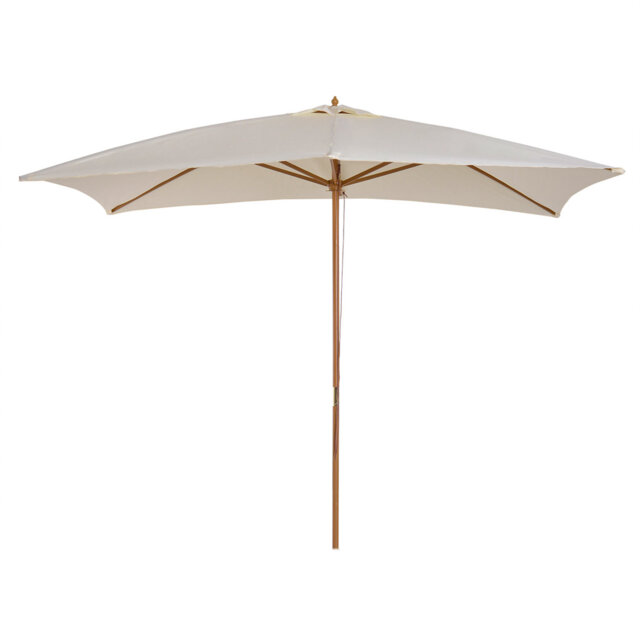 Brod 295cm X 200cm Rectangular Traditional Parasol with Pulley Lift