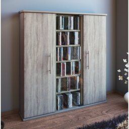 Santo Glass 88cm H Media Cabinet