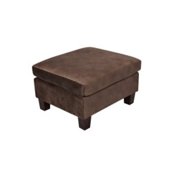 "Athanas 59"" Velvet Square Footstool Ottoman"