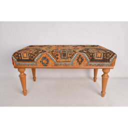 Cotton Upholstered Bench