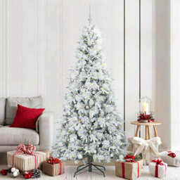Artificial Hinged Christmas Tree Green PE and PVC