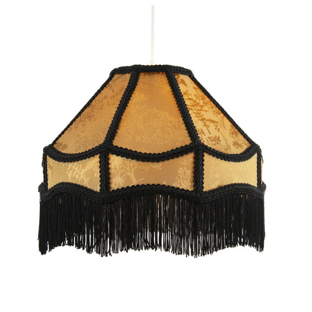 19cm H Glass Empire Pendant Shade ( No Direct Attachment Method ) in Gold