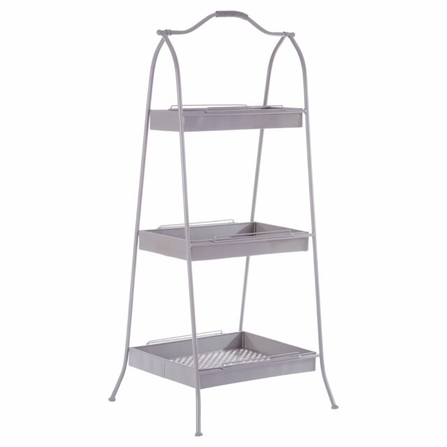 Lexa 116cm H x 51cm W Metal Etagere Bookcase