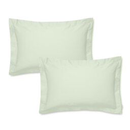 400 Thread Count 100% Cotton Sateen Oxford Pillowcase Pair