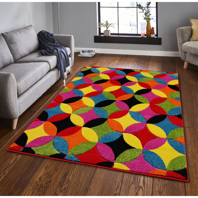 Daely Yellow/Pink/Blue Rug