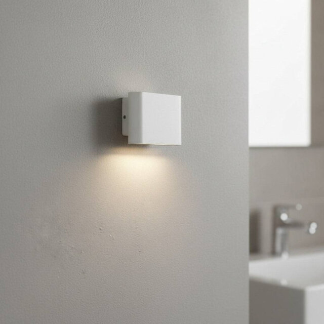 UltraBeam 6 Watt LED White Outdoor Wall Down Light - IP65 Waterproof - 600 Lumens