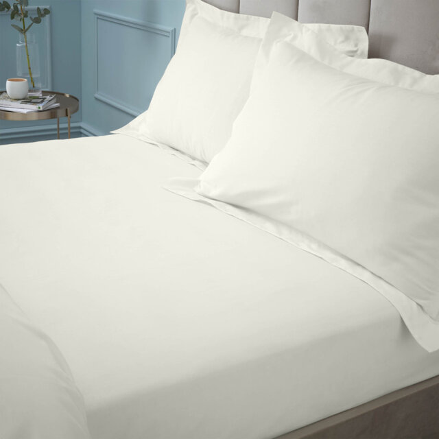 180 Thread Count Egyptian 100% Cotton Fitted Sheet