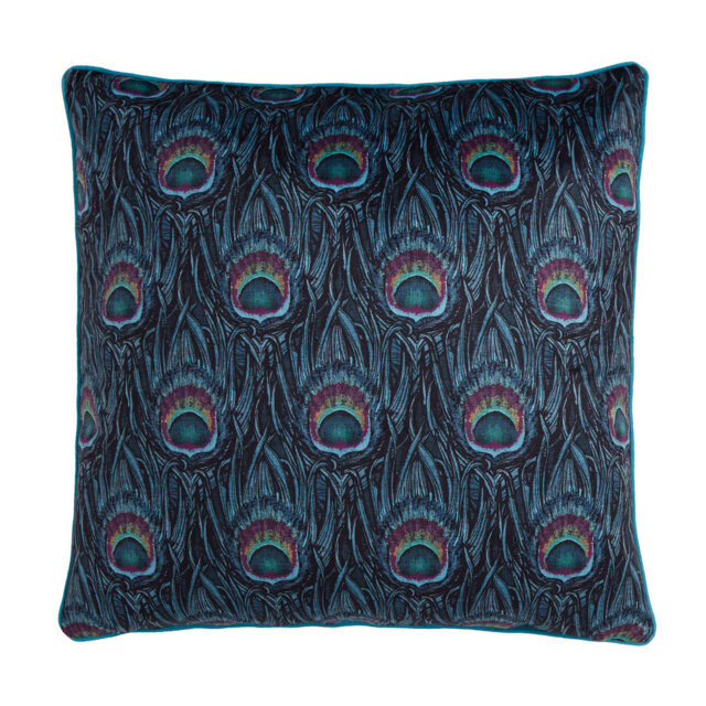 Dandy Peacock 100% Polyester Cushion Cover