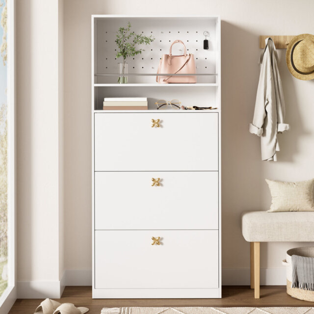18 Pair Shoe Storage Cabinet