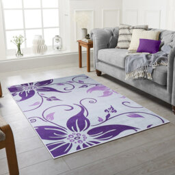 Amirr Floral Violet Area Rug