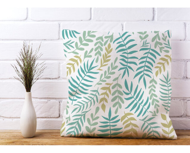 Mariel Multicolour Leafs and Branches Floral Scatter Cushion with Filling