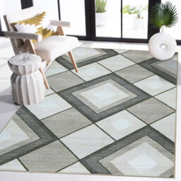 Non-Slip Beige Area Rug – Modern Washable Carpet Runner, Living Room Rug, Bedroom Carpet, Hallway & Kitchen Floor Mat, Entryway Door Mat